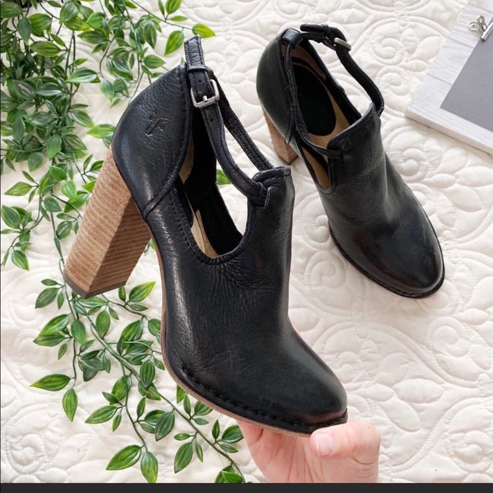 Frye Margaret Black Shootie Boot